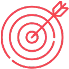 Arrow and the goal icon