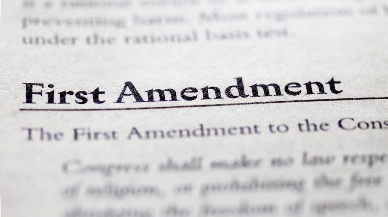 First Amendment definition photo