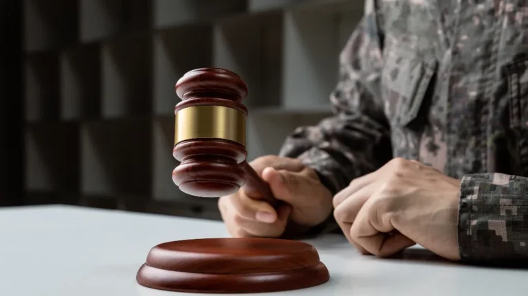 Veteran is holding judge's gavel